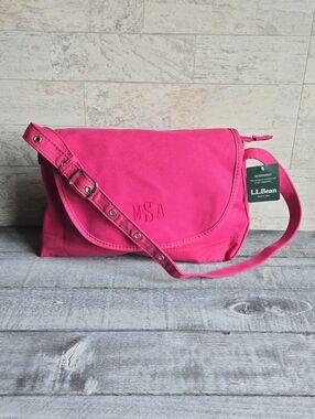 NWT L.L. Bean Canvas crossbody Tote Bag